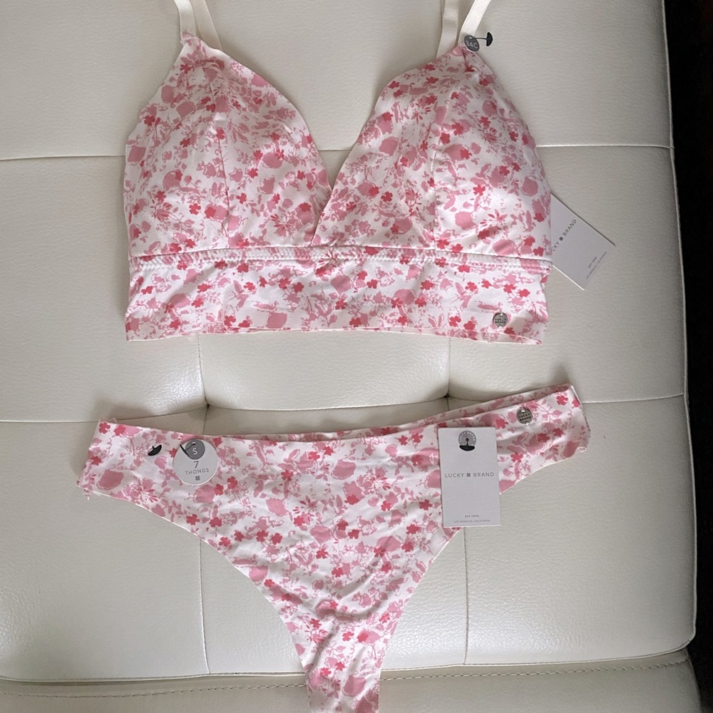 Bra and thong, brand new.